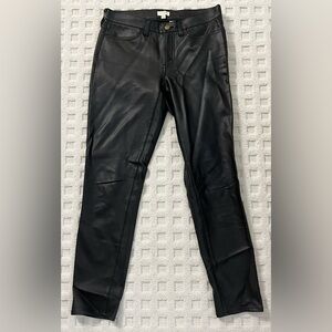 J. Crew leather pants (faux)